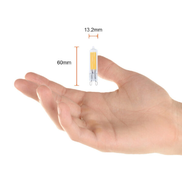 LAMPARA LED AMPOLLETA 3W 127V 6500K G9 350LM - Imagen 4