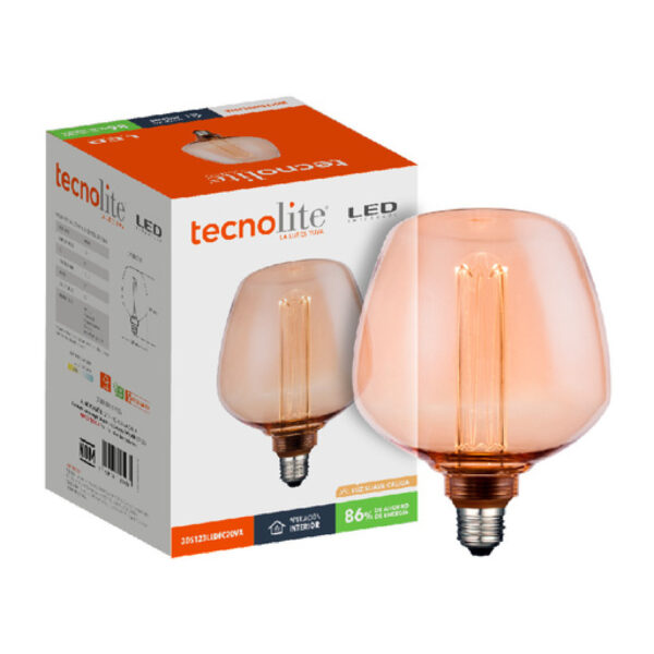 LAMPARA LED VINTAGE 3.5W 127V 2000K E27 120 LM - Imagen 2