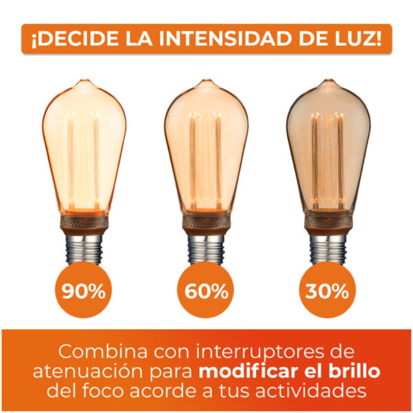 LAMPARALED 3.5W 127V AMBAR - Imagen 4