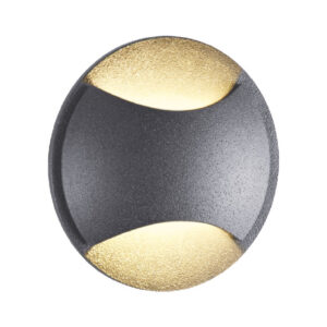 LUMINARIO EXTERIOR EMPOTRAR 3W NEGRO