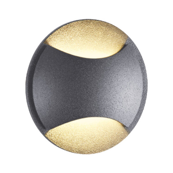 LUMINARIO EXTERIOR EMPOTRAR 3W NEGRO