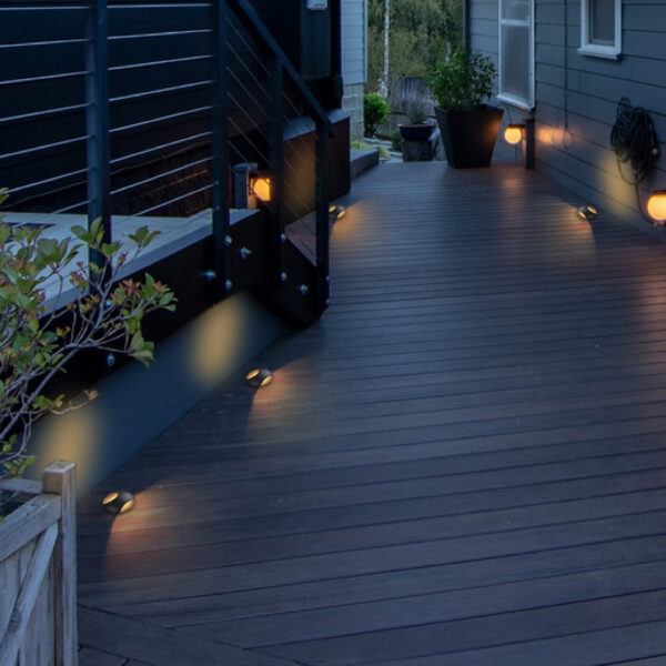 LUMINARIO EXTERIOR EMPOTRAR 3W NEGRO - Imagen 3