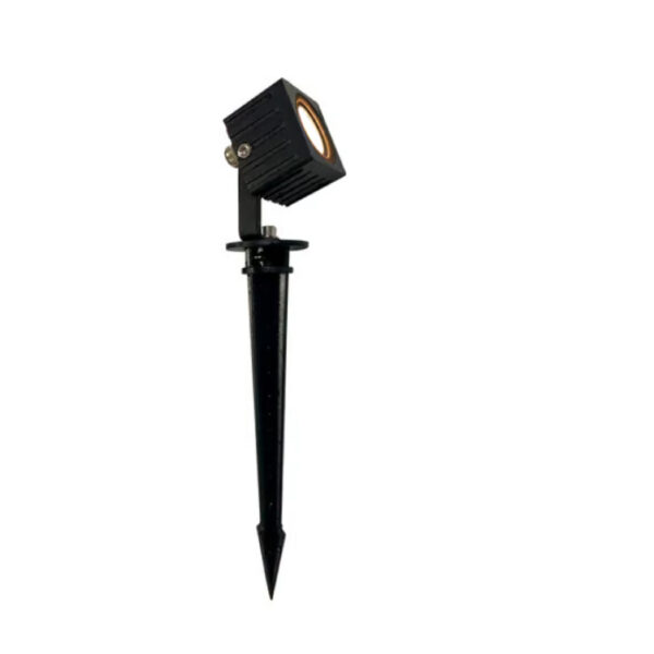 |ESTACA LED BONFIRE SQUARE 3W, 24V, 150LM, 3000K NGRO