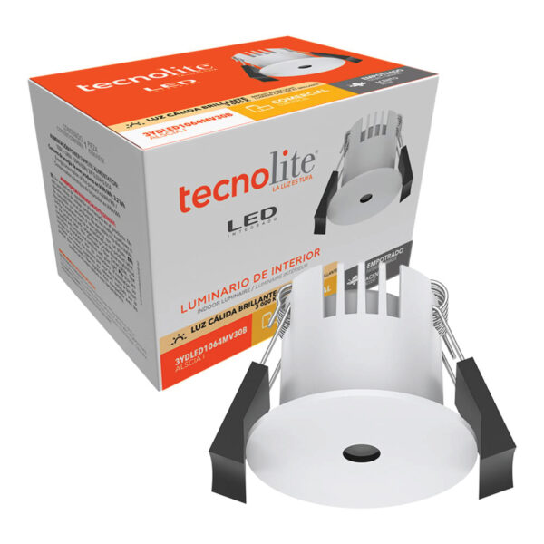 EMPOTRADO INTERIOR ACENTO, ALSCIA I, 3W, 100-240V, 120LM BCO 1/2 - Imagen 3