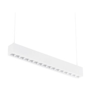 SUSPENDIDO, USO INTERIOR, ACAB. BLANCO, PANT. PC, LED 40W 4000K 127V