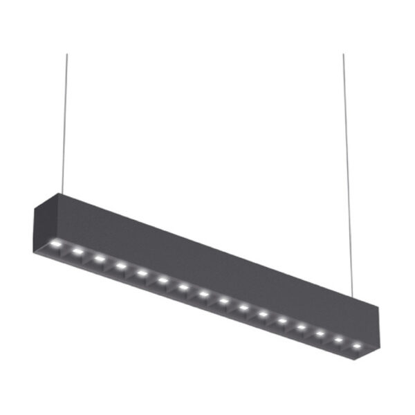 SUSPENDIDO, USO INTERIOR, ACAB. NEGRO, PANT. PC, LED 40W 4000K 127V - Imagen 2