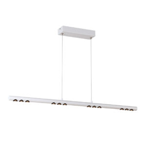 |LÁMPARA LINEAL COLGANTE LED ZUBENE V 94cm, 43W, 100-277V, 1500LM, 3000K BCO