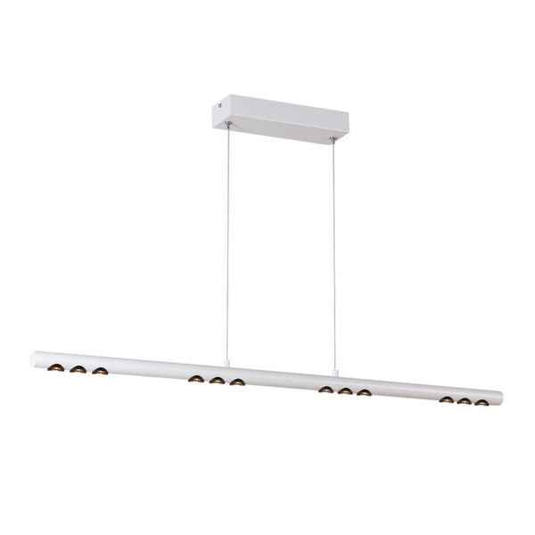 |LÁMPARA LINEAL COLGANTE LED ZUBENE V 94cm, 43W, 100-277V, 1500LM, 3000K BCO