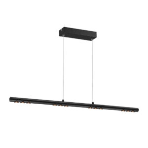 |LÁMPARA LINEAL COLGANTE LED ZUBENE V 94cm, 43W, 100-277V, 1500LM, 3000K NGRO