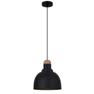 LUMINARIA COLGANTE NEGRO/ANTIQUE 1X60W MATT