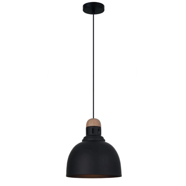 LUMINARIA COLGANTE NEGRO/ANTIQUE 1X60W MATT