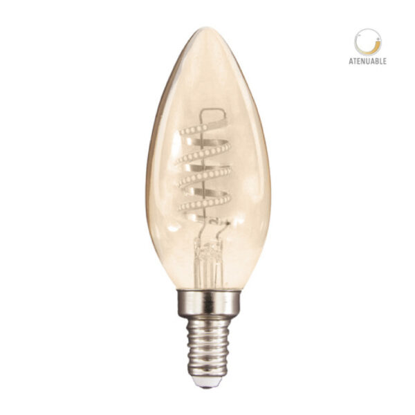BOMBILLALED ESPIRAL VERTICAL, 127V, 3.8W, BASE E12, BC