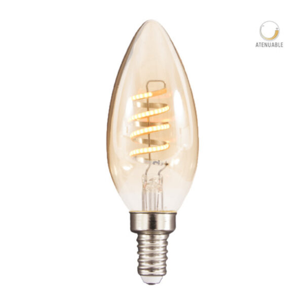 BOMBILLALED ESPIRAL VERTICAL, 127V, 3.8W, BASE E12, BC - Imagen 2