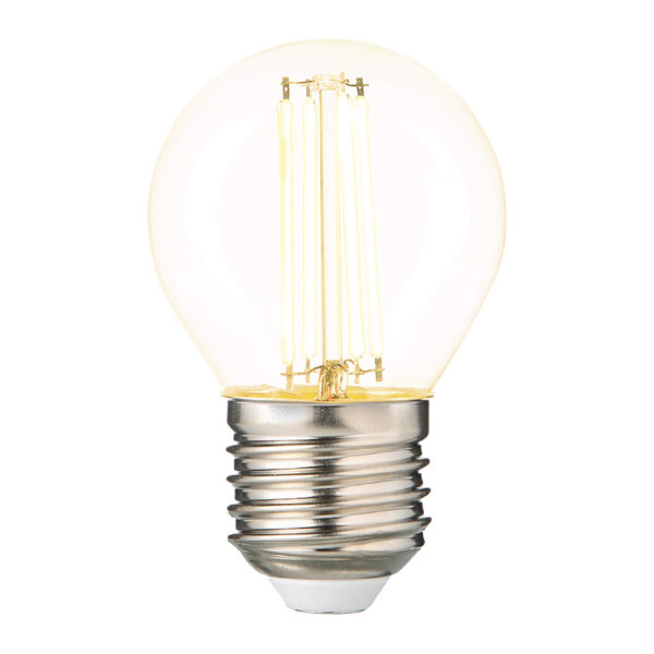 FOCO LED FILAMENTO BASE E27 4.5W,  560LM, 3000K ATENUABLE TRANSPARENTE