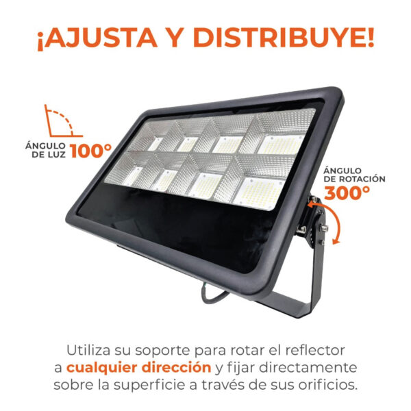 EXT LED 500W 100-240V 44000LM 65K NGR - Imagen 4