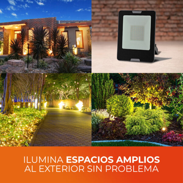 REFLECTOR LED 50W 100-277V 3000K 4500LM - Imagen 3