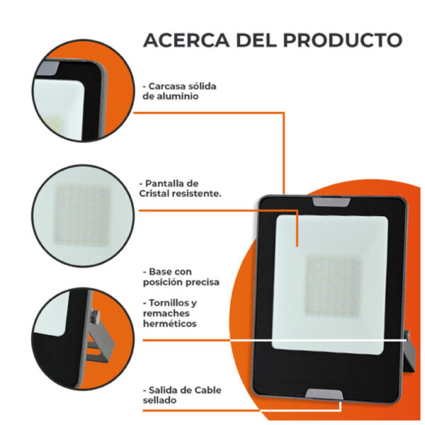 REFLECTOR LED 50W 100-240V 6500K - Imagen 4