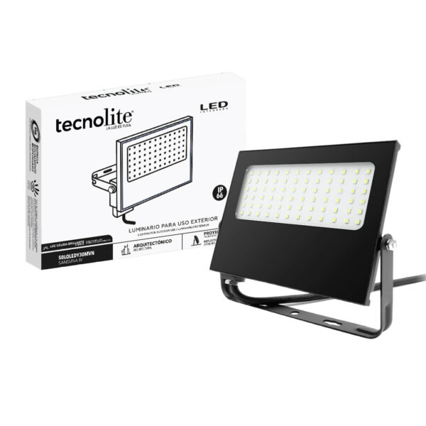 EXT LED 50W 100-240V 4500LM 3000K NGR - Imagen 3