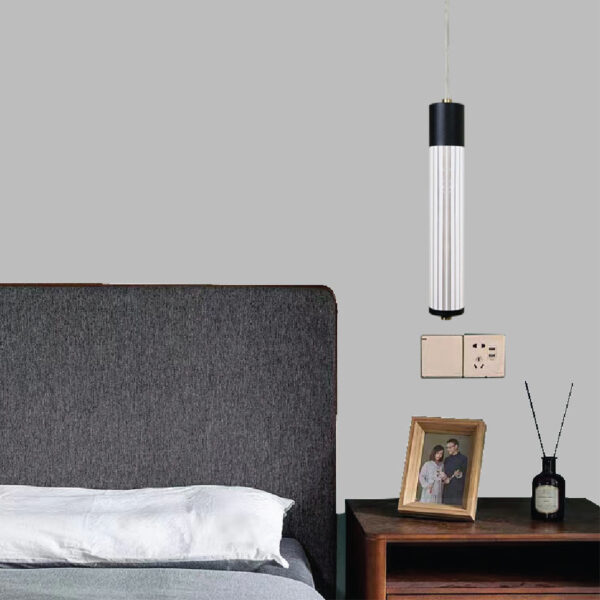 LAMP-COLG. HADEUS I 5W, 100-240V,440LM, 3000K NGRO - Imagen 4