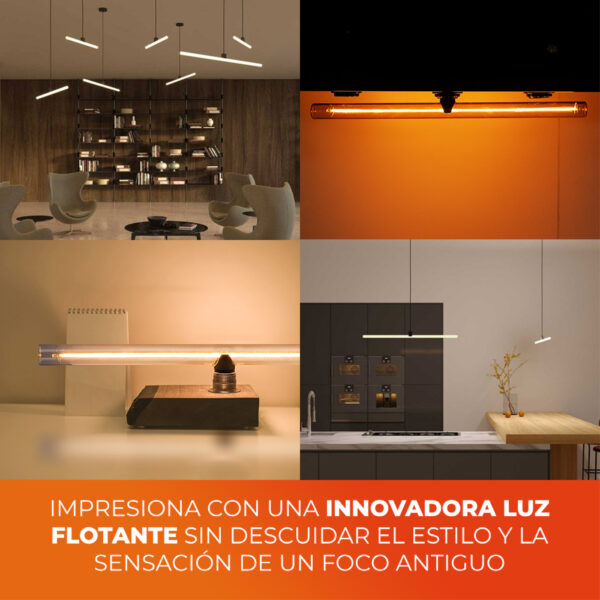 LAMPARA DE FILAMENTO LED FLOTANTE - Imagen 4