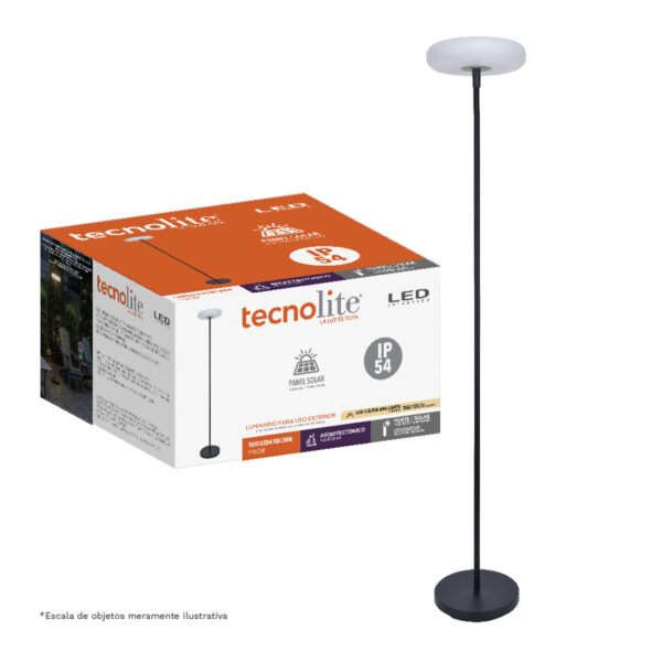 |LUMINARIA LED EXTERIOR EMPOTRADA PRIOR 5W, 3.7VCD, 480 LM, 3000K NEGRO - Imagen 3