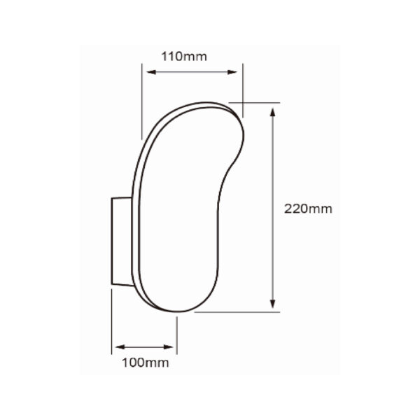 |Int. Decortiva Pared LED 5W100-240V3000K - Imagen 2