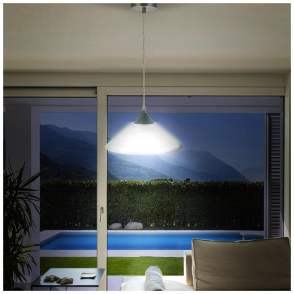 LUMINARIO SUSPENDIDO OPALINO 60W  100-240V - Imagen 4