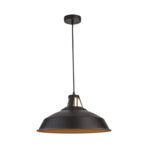 LUMIARIA SUSPENDIDA 100-240V 60W NEGRA