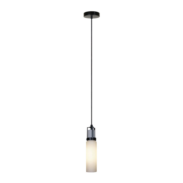 LAMP-COLG. JABBA 60W MÁX., 100-240V, E27 NGRO/OPALINO - Imagen 2