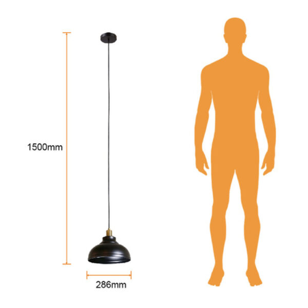 LAMPARA SUSPENDIDA DECORATIVA IP20 60W - Imagen 4