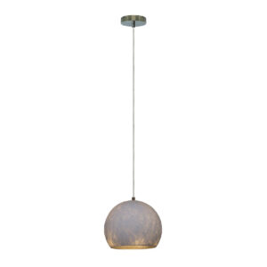LAMP-COLG. HUNA 60W MÁX., 100-240V, E27 BCO/PLATA  2/2
