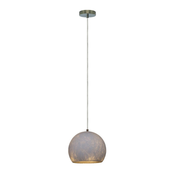 LAMP-COLG. HUNA 60W MÁX., 100-240V, E27 BCO/PLATA  2/2
