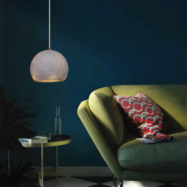 LAMP-COLG. HUNA 60W MÁX., 100-240V, E27 BCO/PLATA  2/2 - Imagen 4