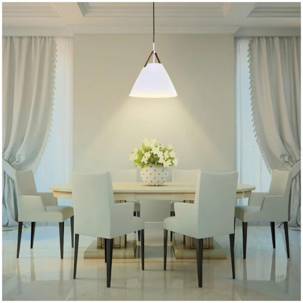 LAMPARA COLGANTE 60W 100-240V BLANCA - Imagen 3