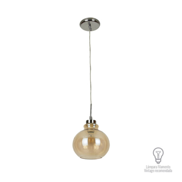 LUMINARIO COLGANTE 20W 100-240V  E27 CRISTAL