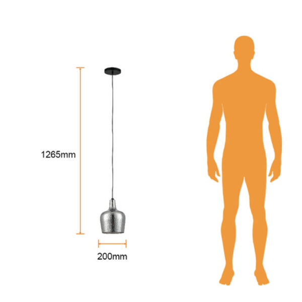 LAMPARA DECORATIVA SUSPENDIDA 60W BASE E27 - Imagen 4