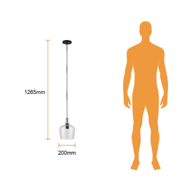 LAMPARA SUSPENDIDA DECORATIVA 60W BASE E27 - Imagen 4