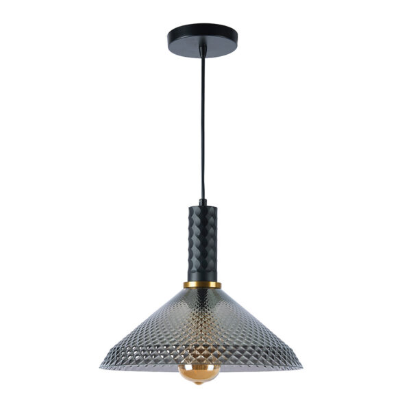 LAMP-COLG. HOMAM 60W MAX, 100-240V, BASE E27 DOR/NGRO 1/2 - Imagen 2