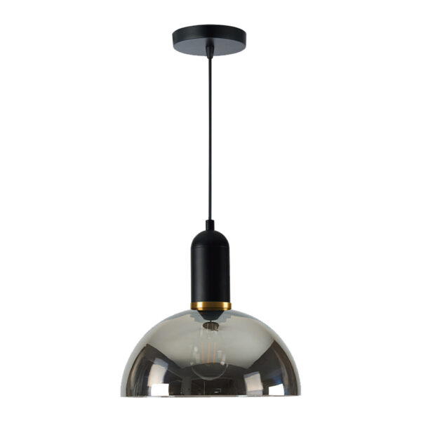 LAMP-COLG. IRENA I 60W MAX, 100-240V, BASE E27 CRISTAL/HUMO 2/2 - Imagen 2
