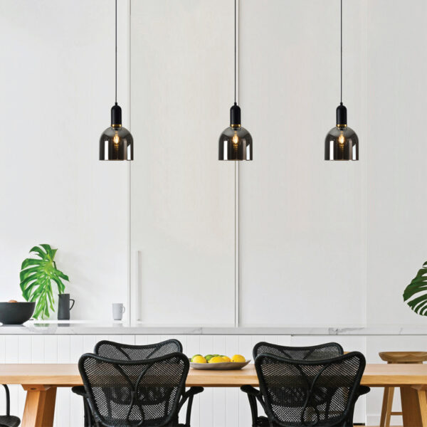 LAMP-COLG. IRENA II 60W MAX, 100-240V, BASE E27 CRISTAL/HUMO  2/2 - Imagen 4