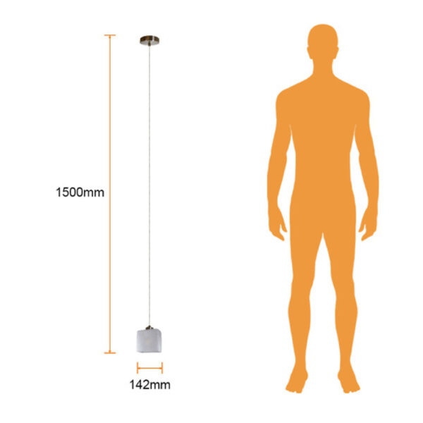 LAMPARA DECORATIVA SUSPENDIDA IP20 60W - Imagen 4