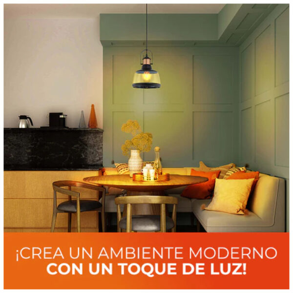 LAMPARA DECORATIVA SUSPENDER 60W BASE E27 - Imagen 3