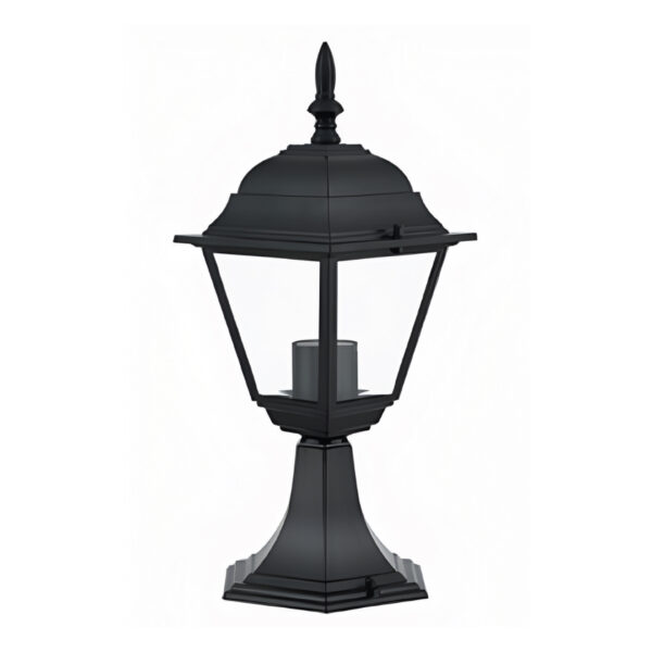 FAROL PARED SIN LÁMPARA, EXTERIOR, NEGRO