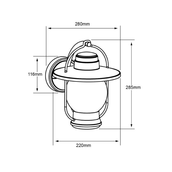 |EXTERIOR DEC MUROS S/L 100-240V E27 - Imagen 2