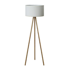 LAMP-PIE. E27X1,60W MAX, 100-240V BCO/MADERA