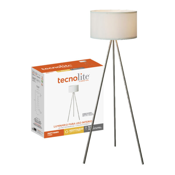 |LAMP-PIE. E27X1,60W MAX, 100-240V BCO/SATIN - Imagen 3