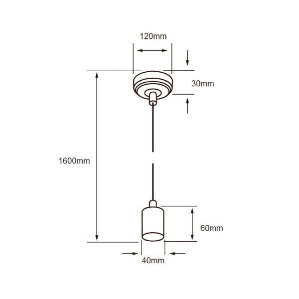 SOCKET COLGANTE ANTIQUE - Imagen 2