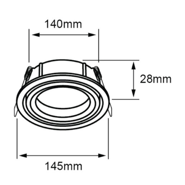 INTERIOR EMPOTRADO S/L 100-240V G53 - Imagen 4