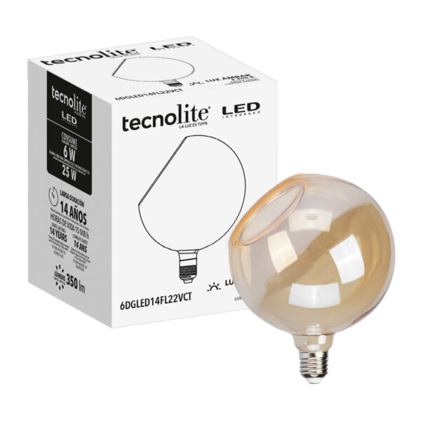 LAMPARA FIL 6W 22K CRI90 E27 DIM - Imagen 3