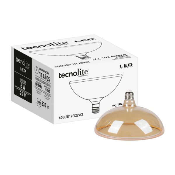 LAMPARA FIL 6W 22K CRI90 E27 - Imagen 3